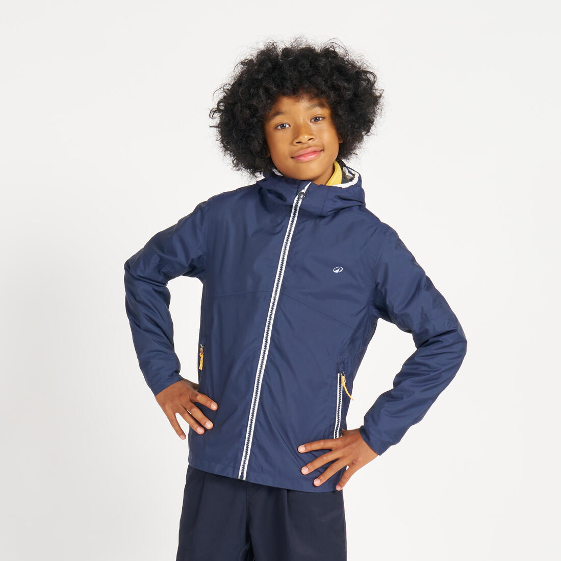 Veste imperméable et coupe vent de voile enfant, 100 navy