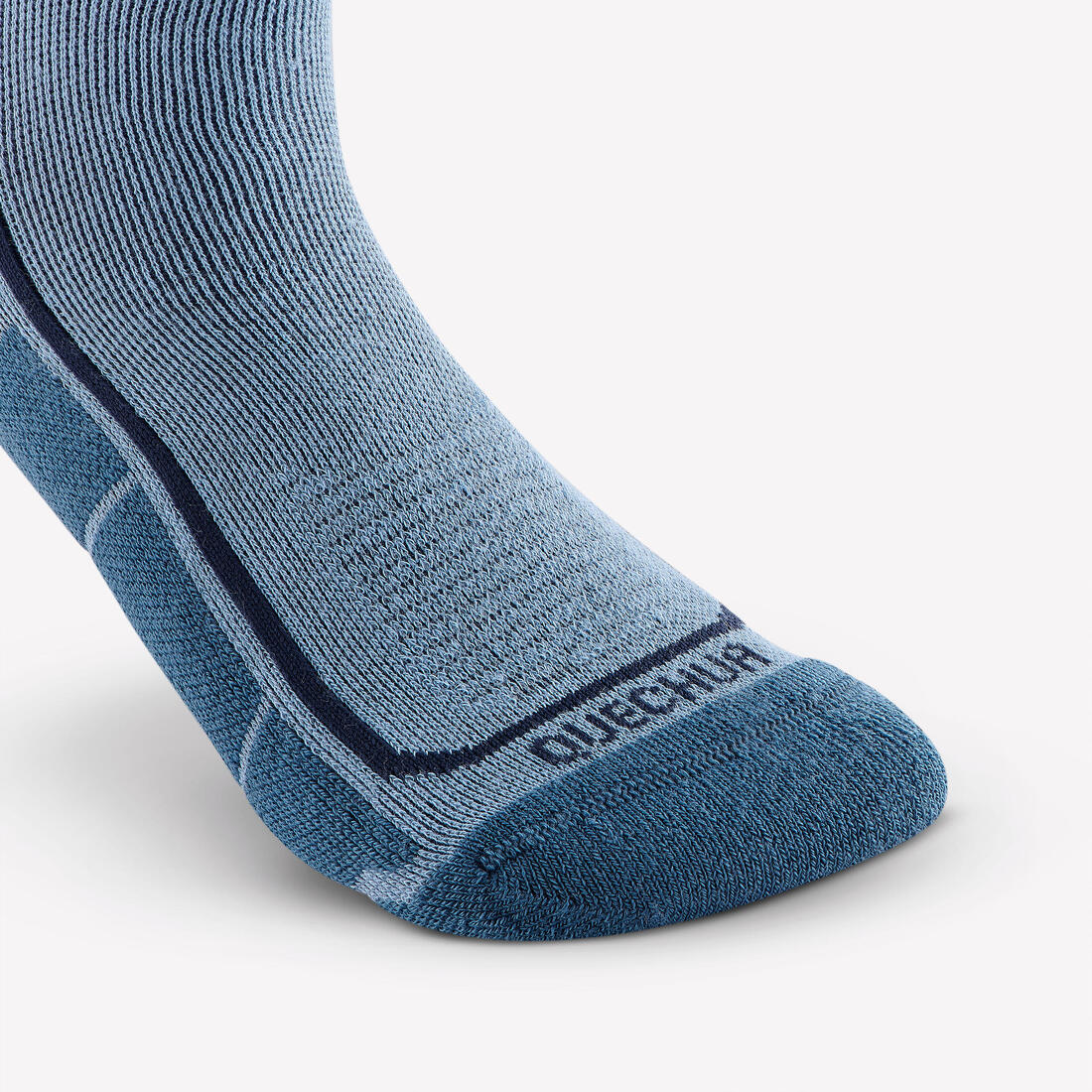 Chaussettes chaudes de randonnée enfant (lot 2 paires) SH500 bleu et