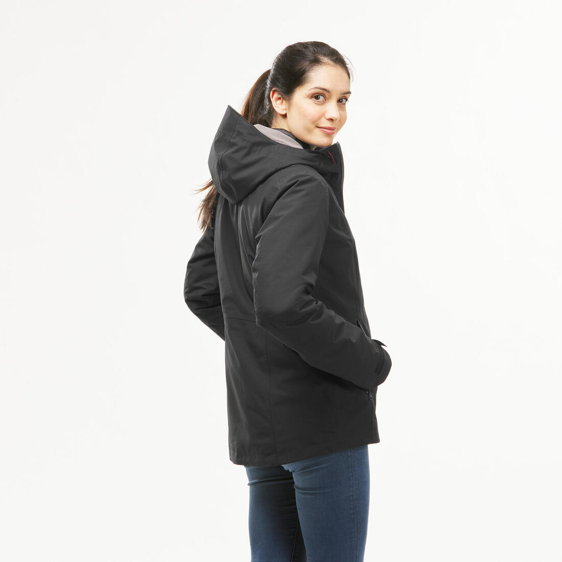 Veste 3en1 imperméable de randonnée - sh500 mountain -10°c - femme