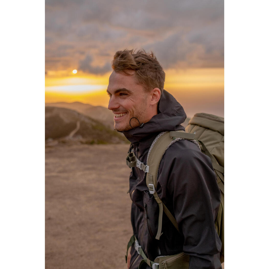 Veste légère imperméable de randonnée - mh500 - homme