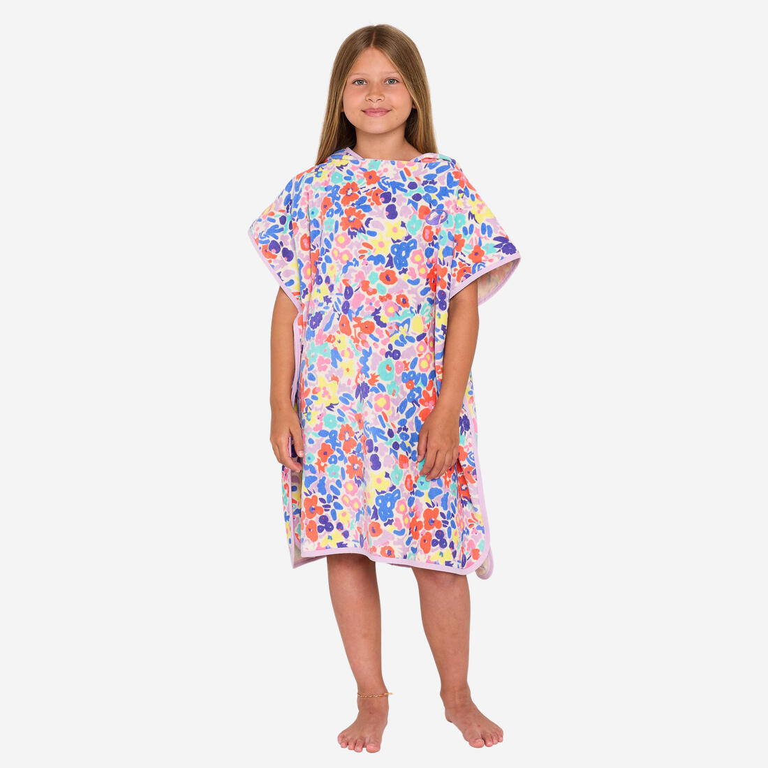 Poncho surf 500 junior (110 à 135 cm) surfy – multicolore