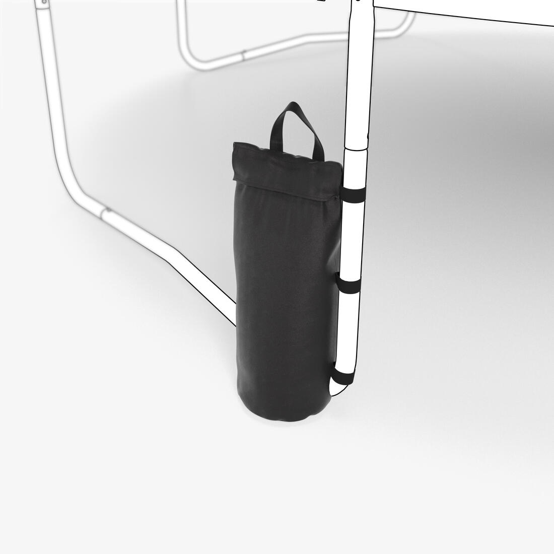 Sac de lestage souple chargeable avec de l'eau ou du sable.