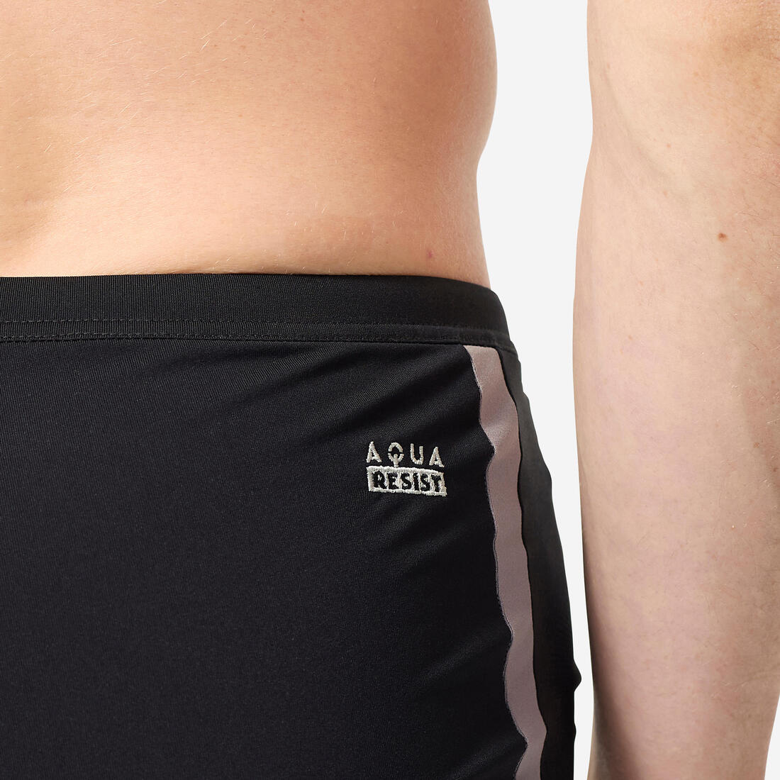 Boxer de bain natation homme, Negombo noir jaune