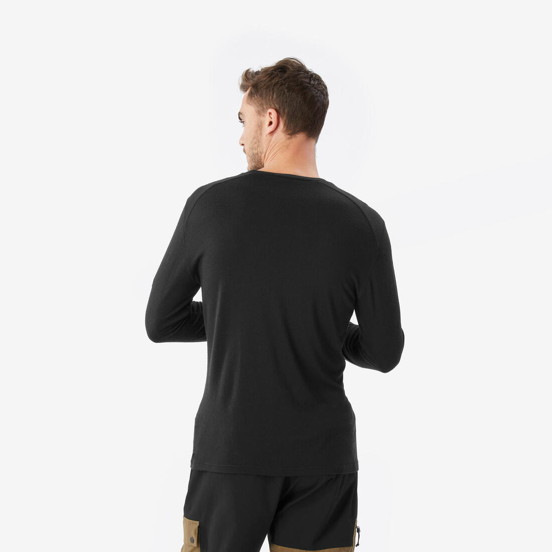 T-shirt 100% laine mérinos manche longue - mt500 - homme