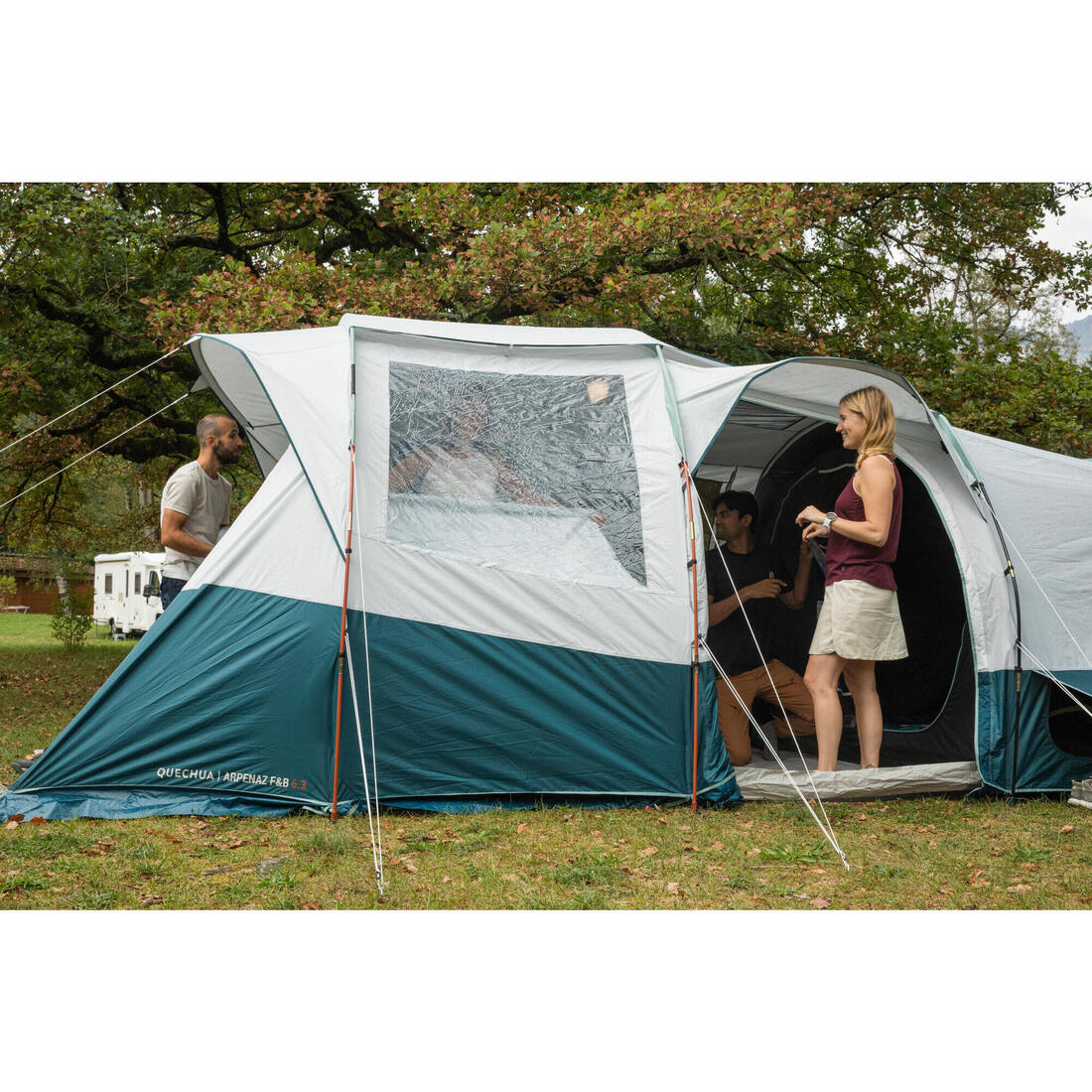 Tente à arceaux de camping - Arpenaz 6.3 F&B - 6 Places - 3 Chambres