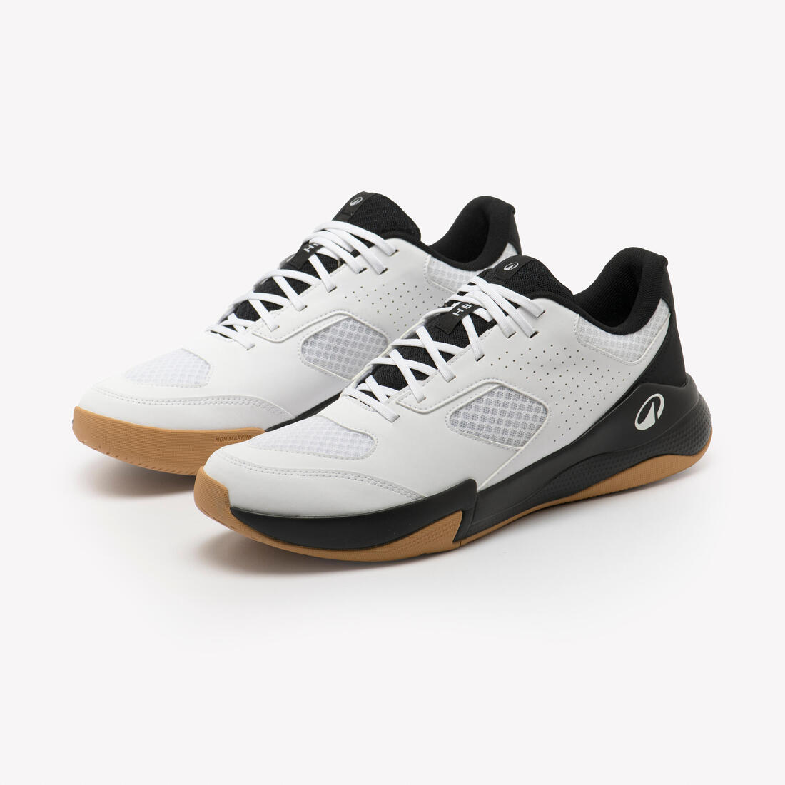Chaussures de handball adulte, HB100 noir blanc
