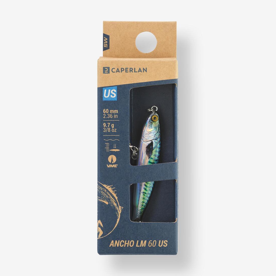 Poisson nageur lipless minnow ANCHO LM 60 Anchois