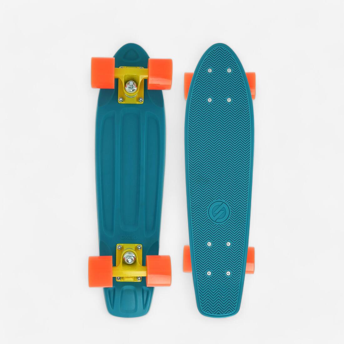 CRUISER SKATEBOARD YAMBA 100 BLEU CORAIL