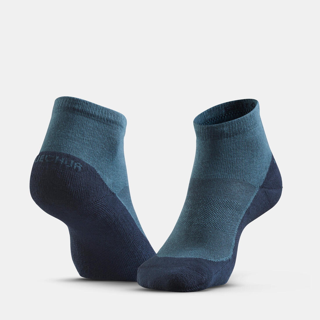 Chaussettes de randonnée mid (2 paires) adulte, Hike 50 bleu
