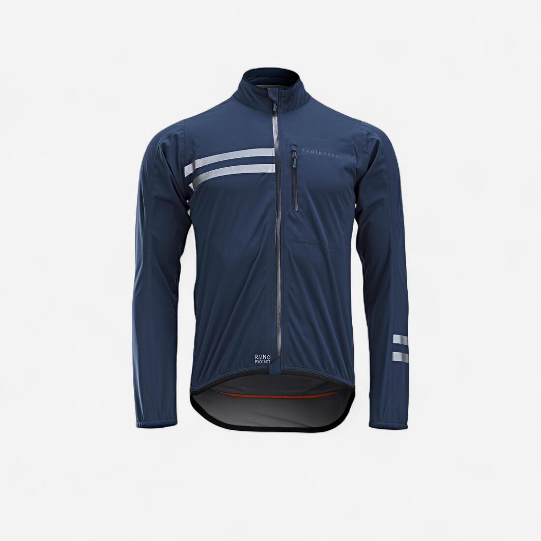 Veste vélo route manches longues coupe pluie homme - RC500 noire