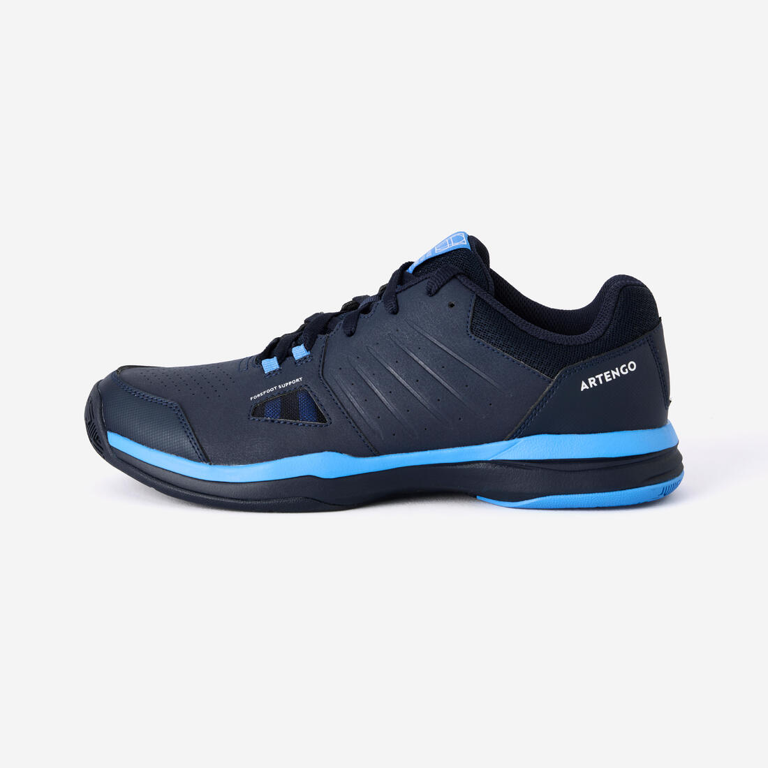 CHAUSSURES DE TENNIS HOMME TS500 BLEUE BLANC GLACIER MULTI COURT