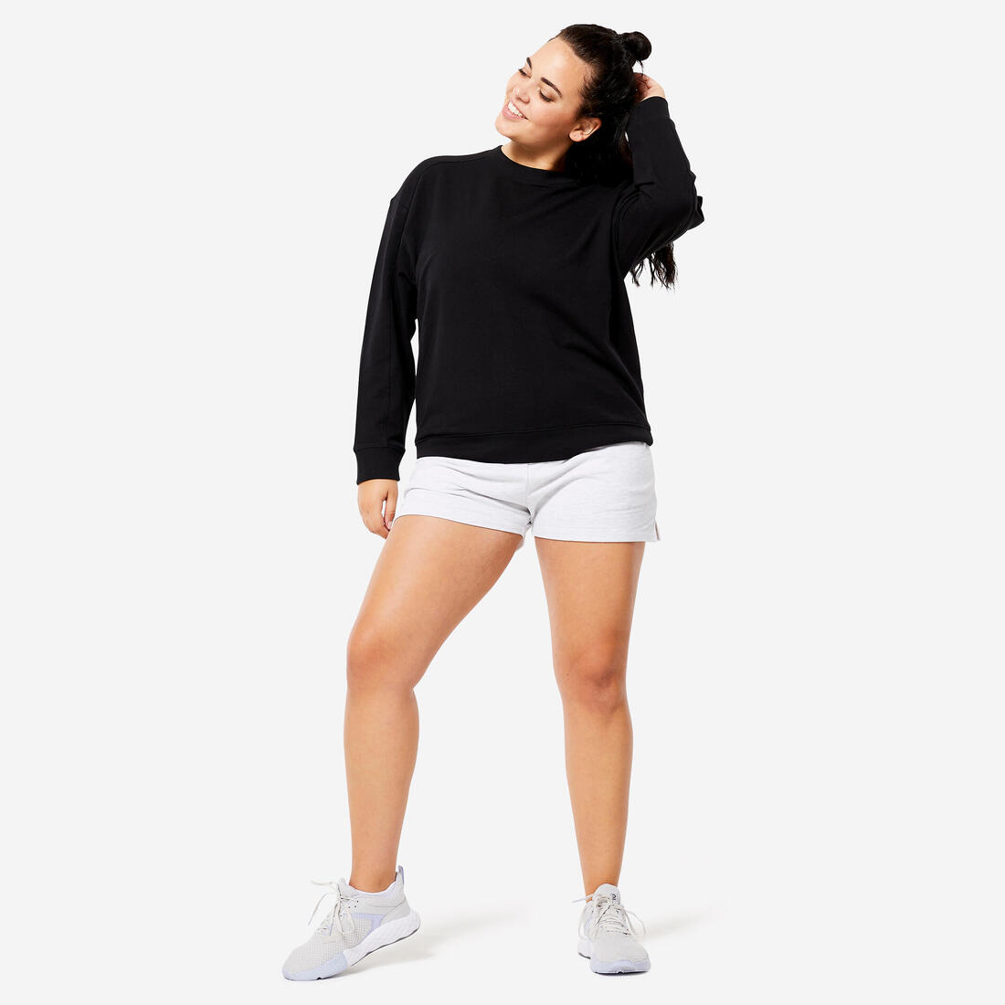 Sweat oversize femme - noir