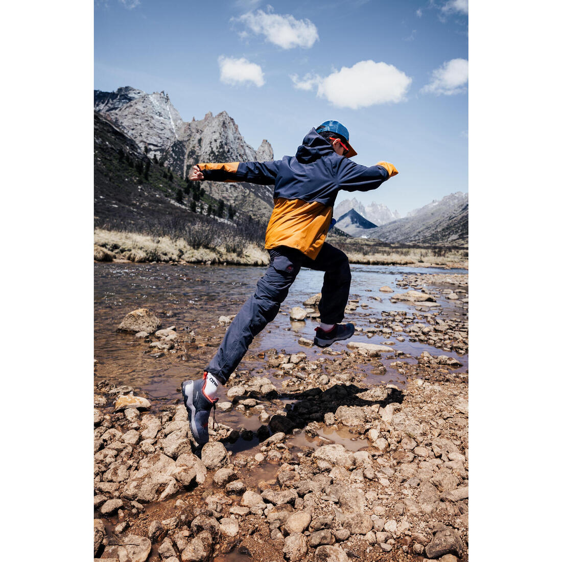 Veste imperméable de randonnée enfant 7-15 ans, MH500 girs