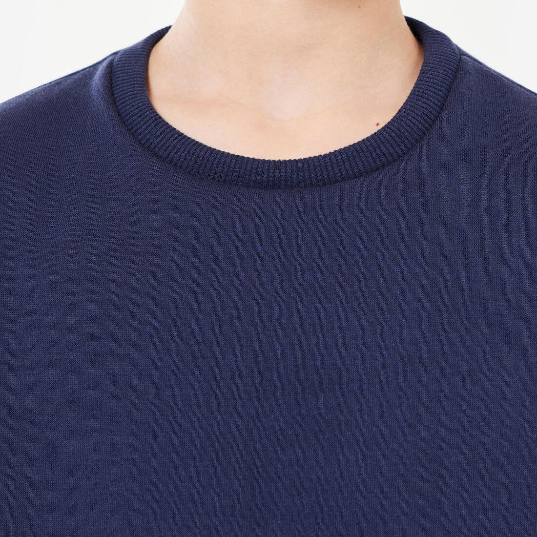 Sweat col rond mixte, chaud enfant, bleu foncé