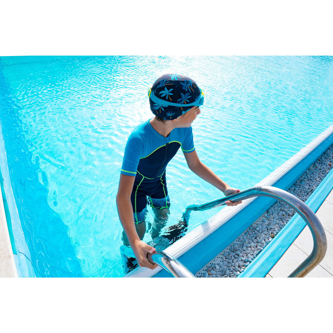 Combinaison Natation Garçon - Shorty Swim 100 - Bleu