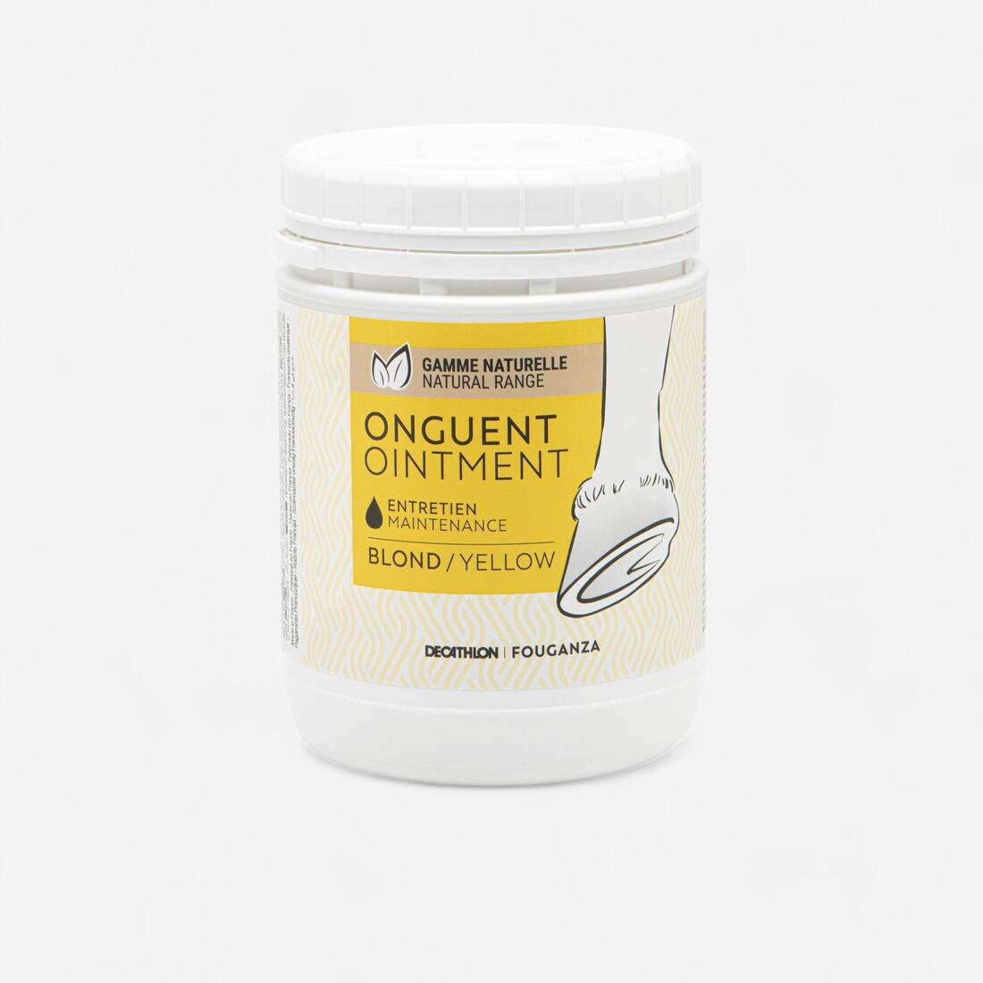 Graisse sabots naturelle Cheval et Poney - Onguent Entretien blond 750ml