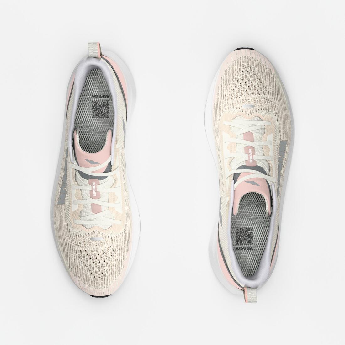 Chaussures de Running Femme, Kiprun Kipcore blanche