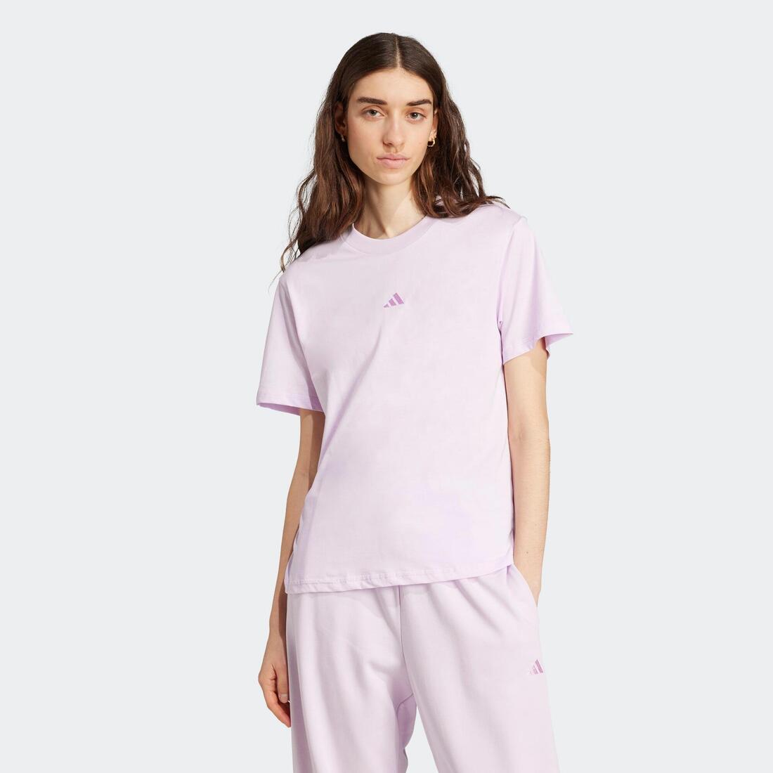 T-shirt de fitness en coton femme – vieux rose