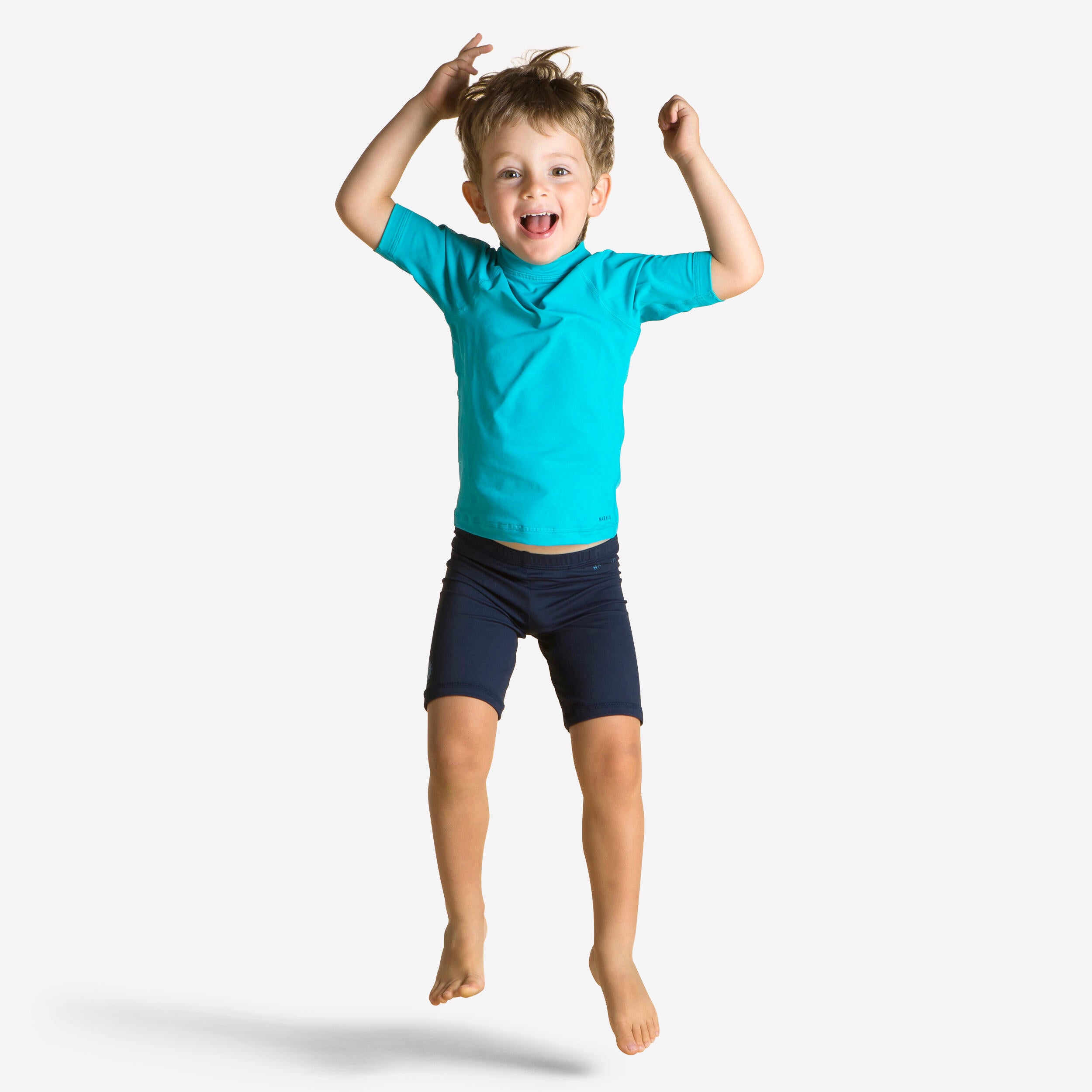 T-shirt anti uv bébé manches courtes corail