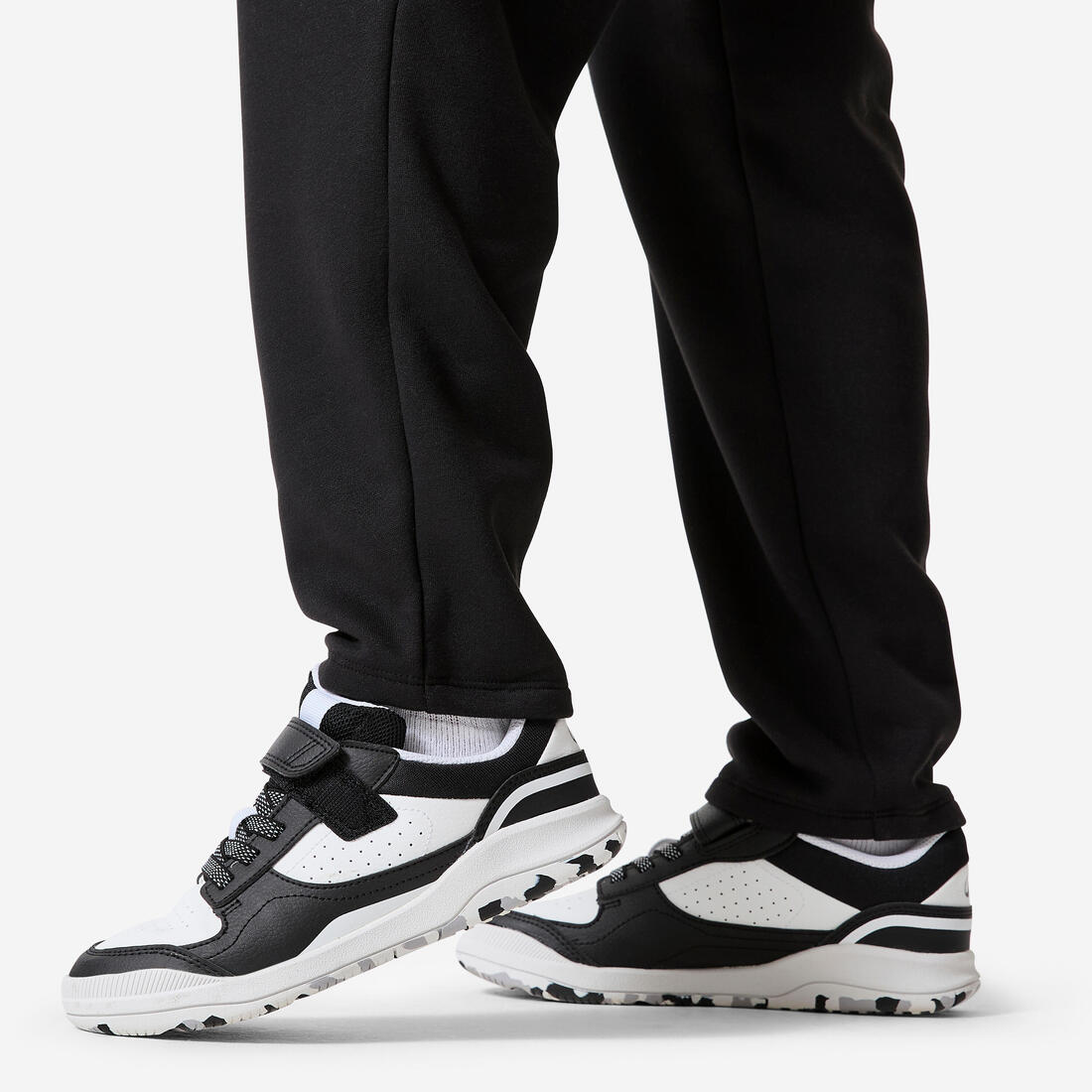 Pantalon de jogging chaud en molleton enfant, noir