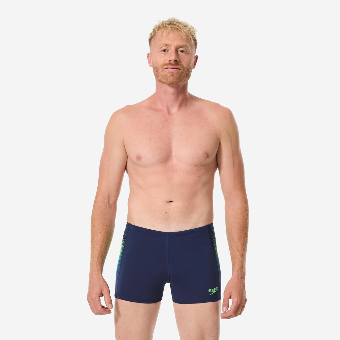Boxer de bain natation homme, bleu marine vert