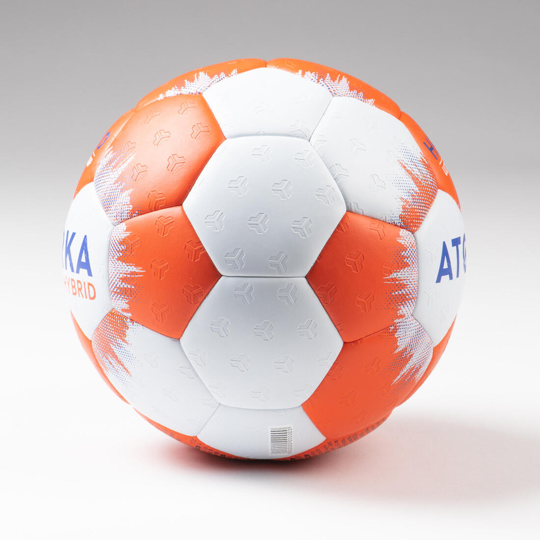 Ballon de handball taille 3 - hb500 hybride bleu/gris