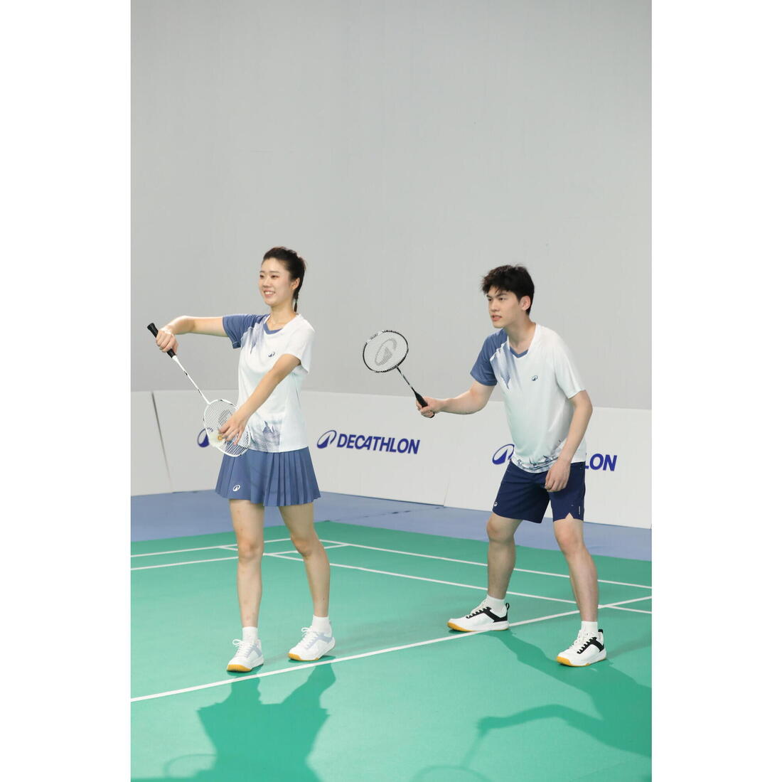 Lot de Raquette de Badminton Adulte BR Sensation 500 - Noir/Blanc