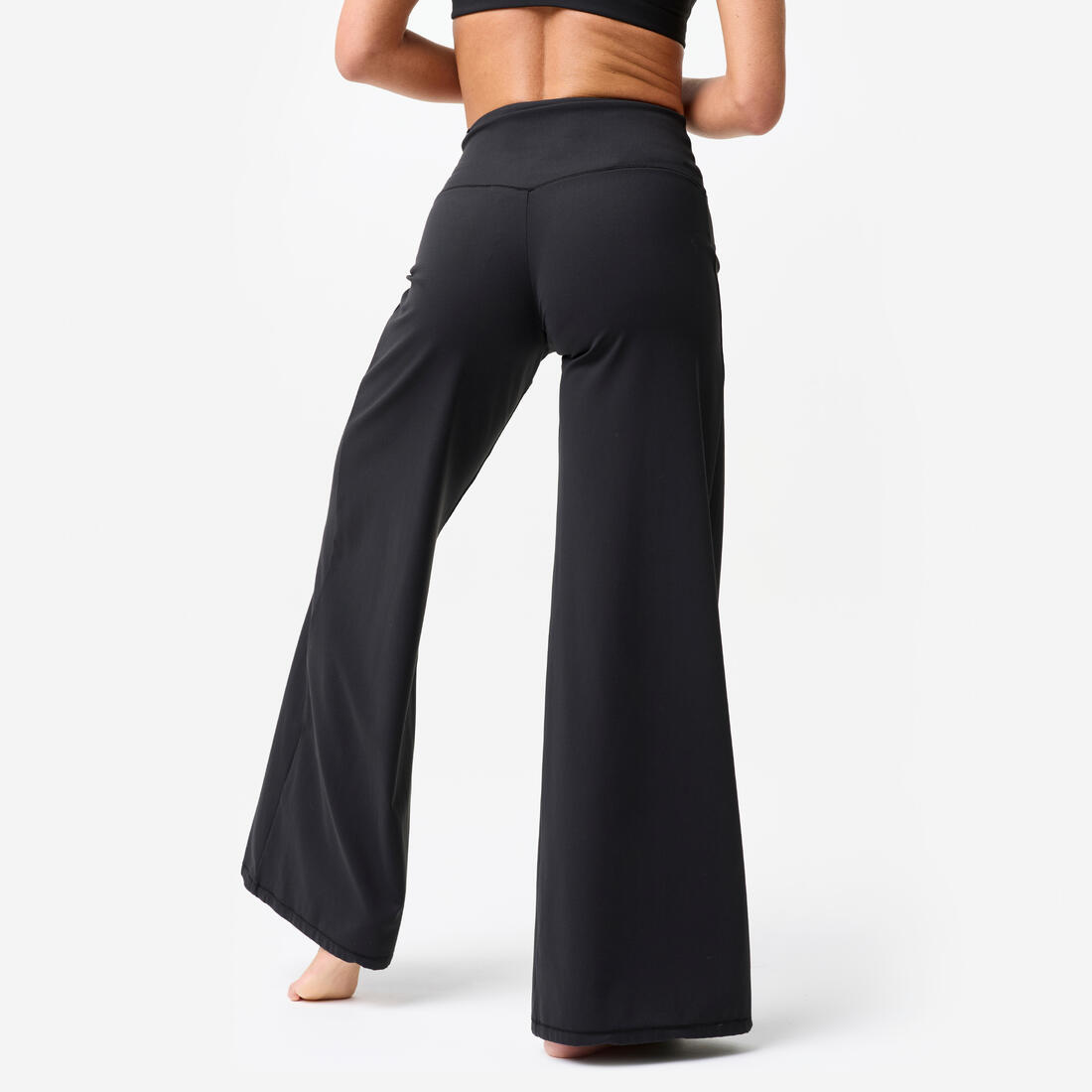 Pantalon de yoga et pilates large et extensible femme