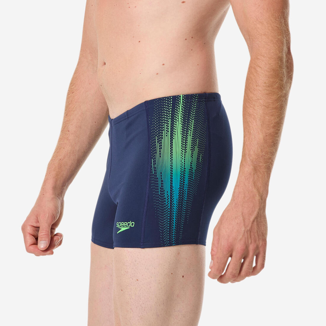 Boxer de bain natation homme, bleu marine vert