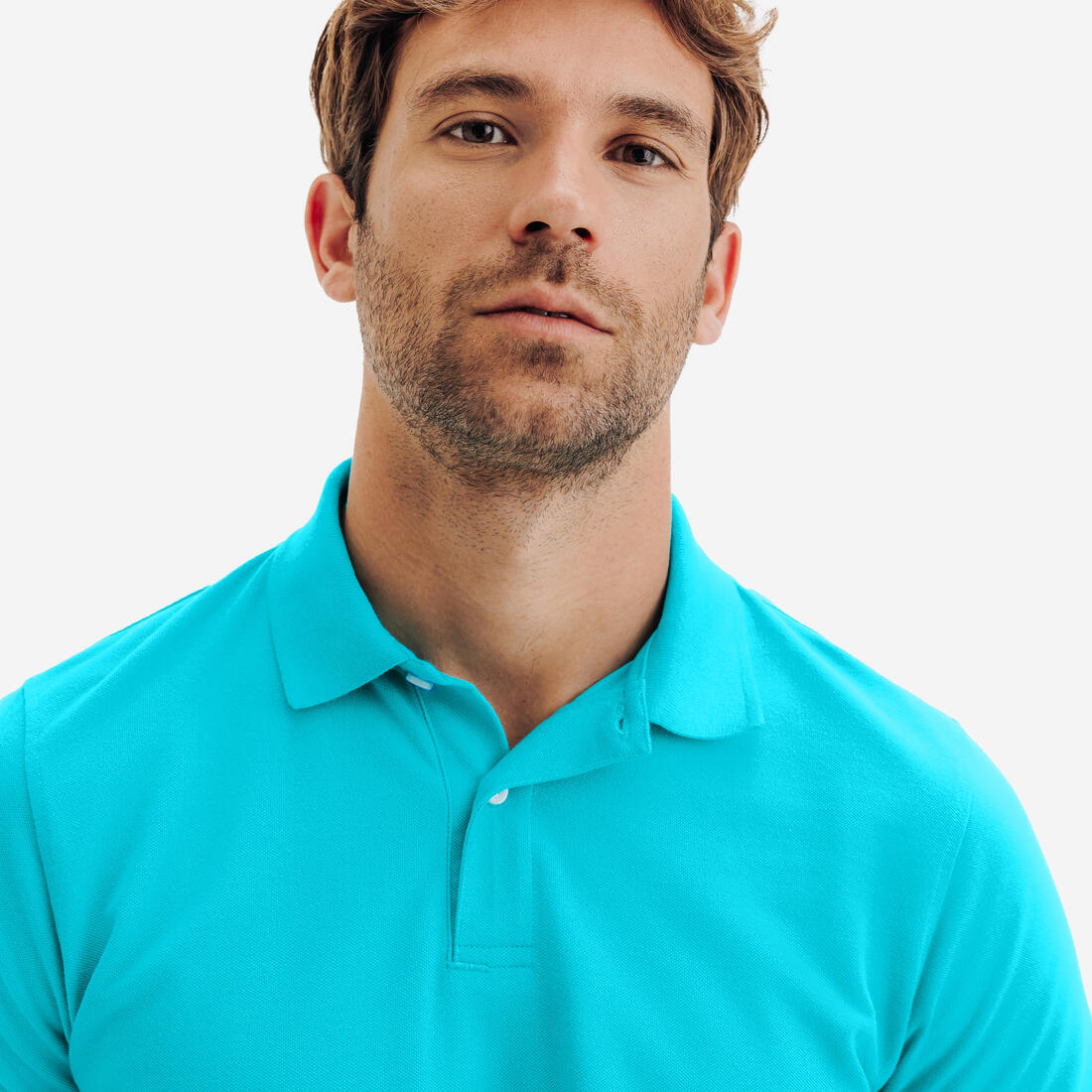 Polo de golf en coton polyester manches courtes homme, MW500
