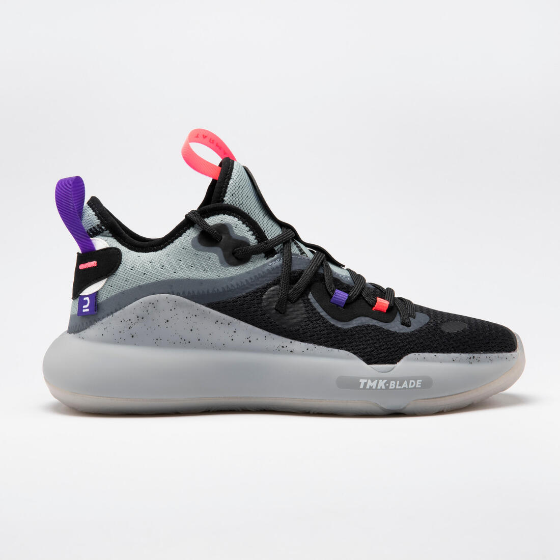 CHAUSSURES DE BASKETBALL HOMME/FEMME - SE500 MID – gris