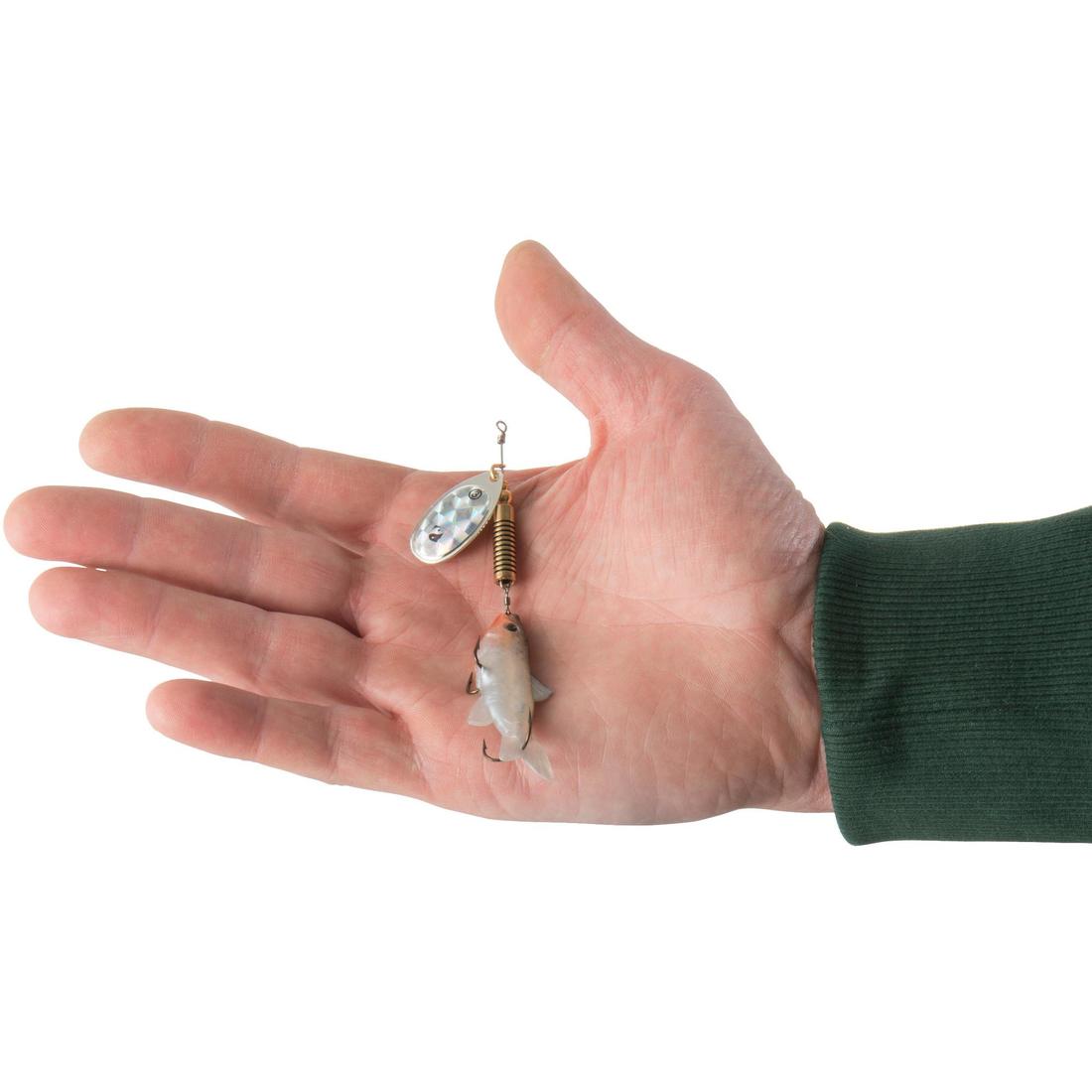 CUILLER TOURNANTE VAIRONNÉE PÊCHE DES CARNASSIERS WETA FISH #3 NATUREL
