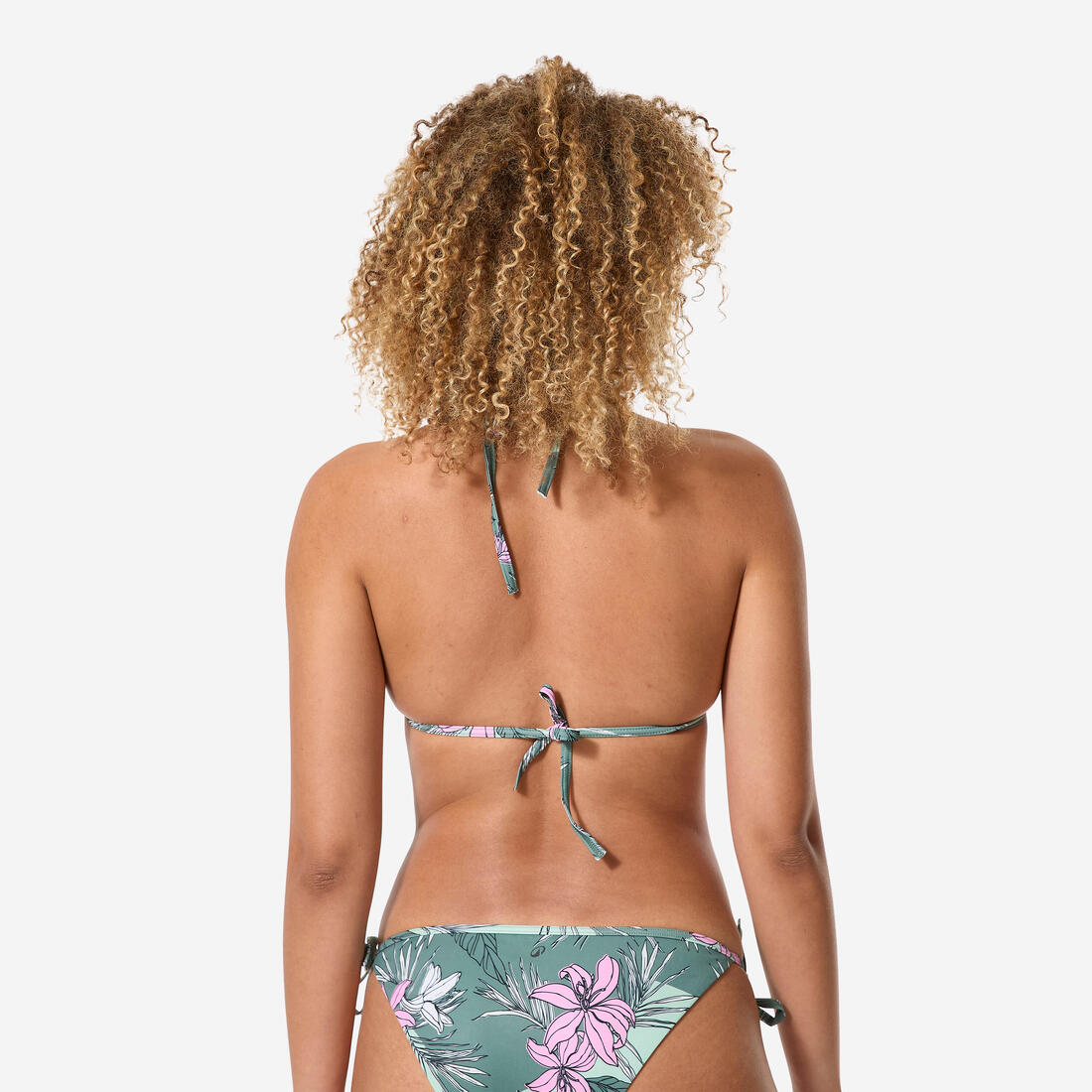 Haut de maillot de bain femme triangle coulissant avec coques mae graphiti