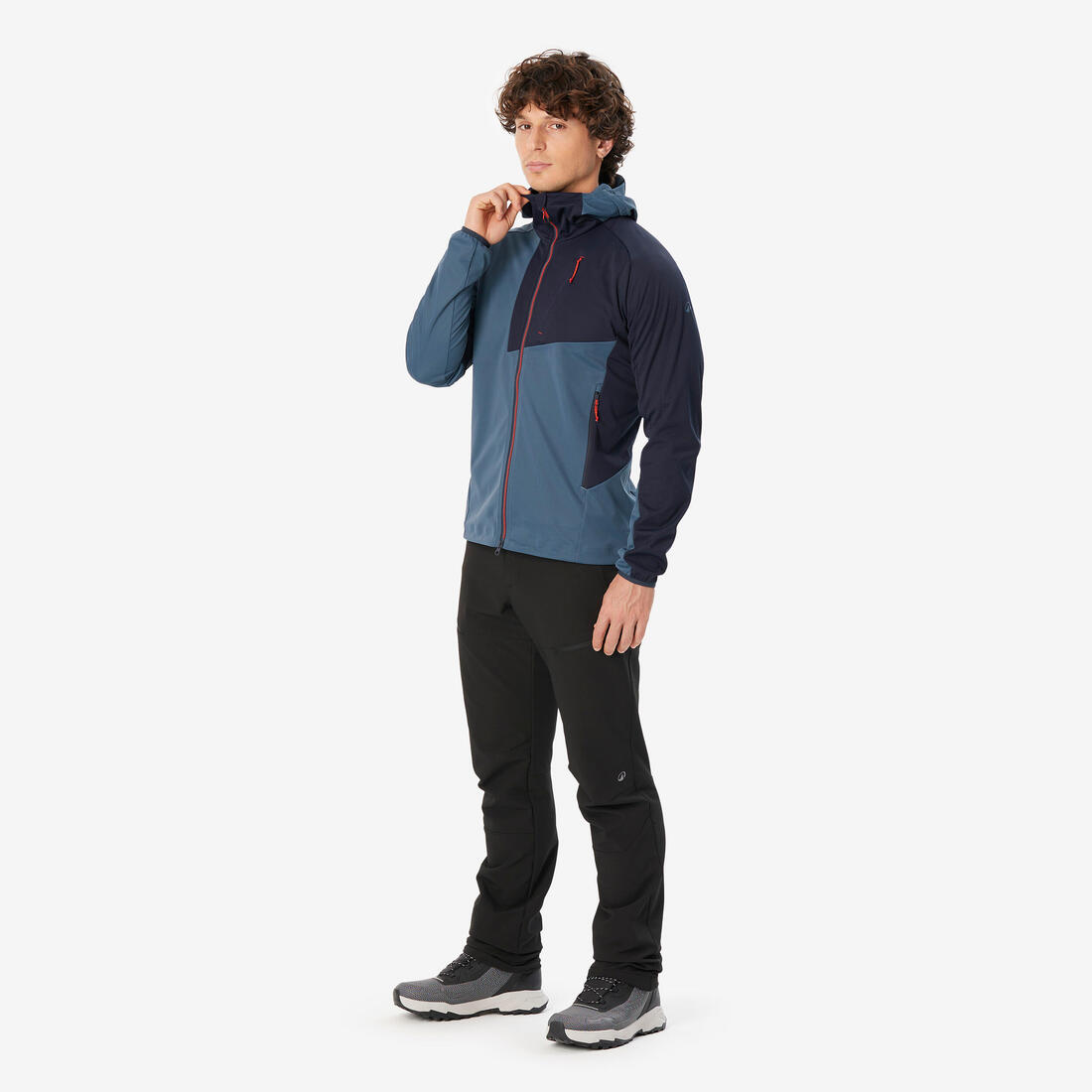 Veste SOFTSHELL d'alpinisme HOMME - ALPINISM Light bleu