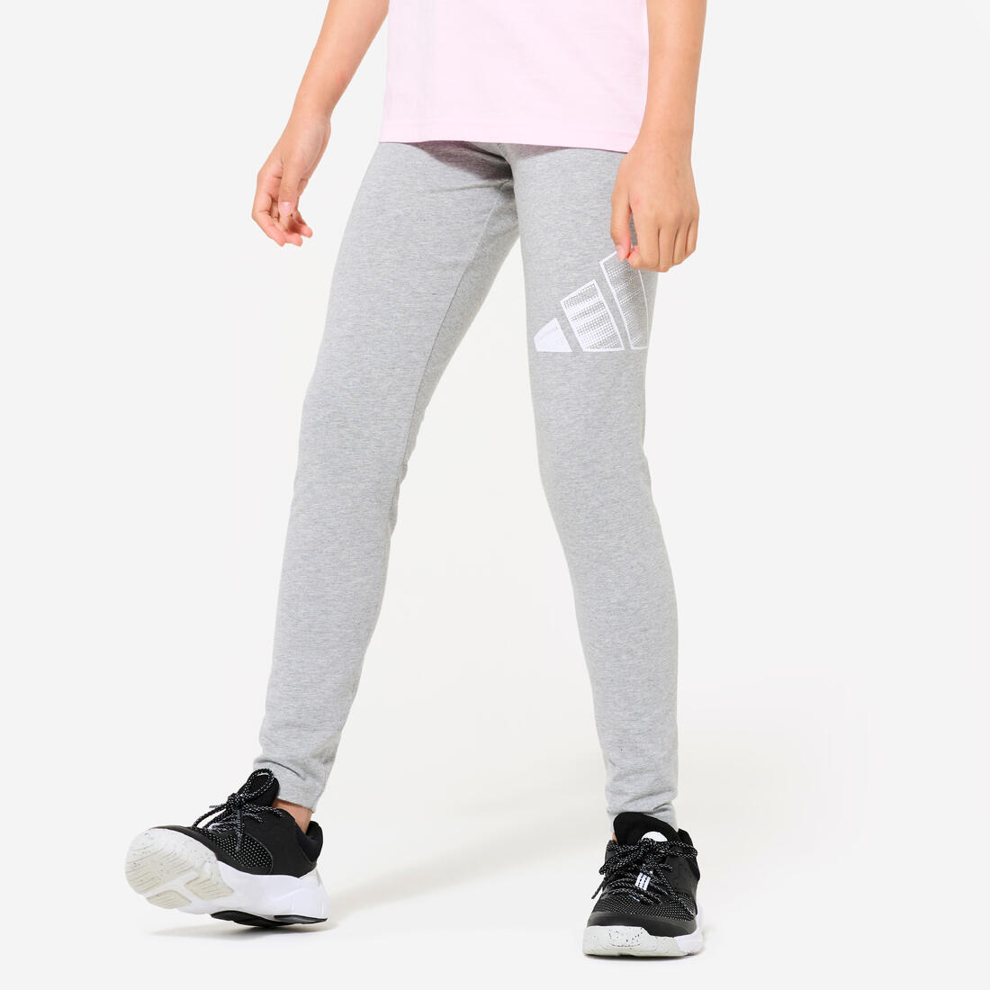 Legging pour fille en coton, gris – Default