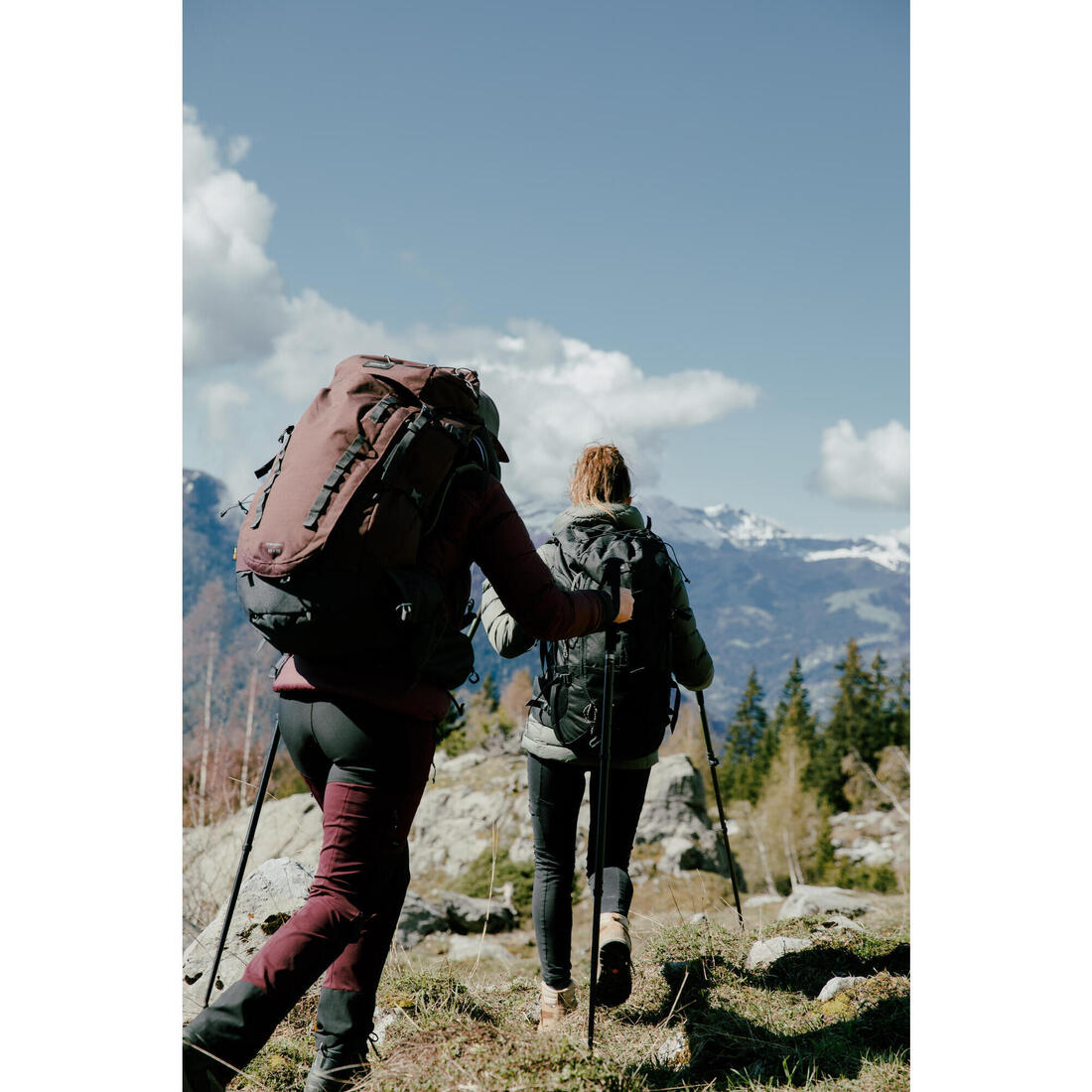Pantalon déperlant de trek montagne - MT900 - Femme