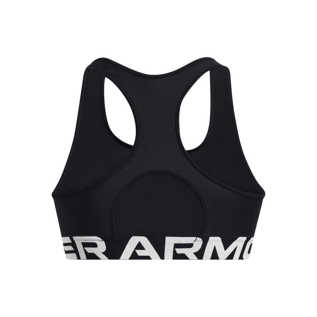 Brassière de sport HeatGear® Armour Mid Branded pour femme, noir
