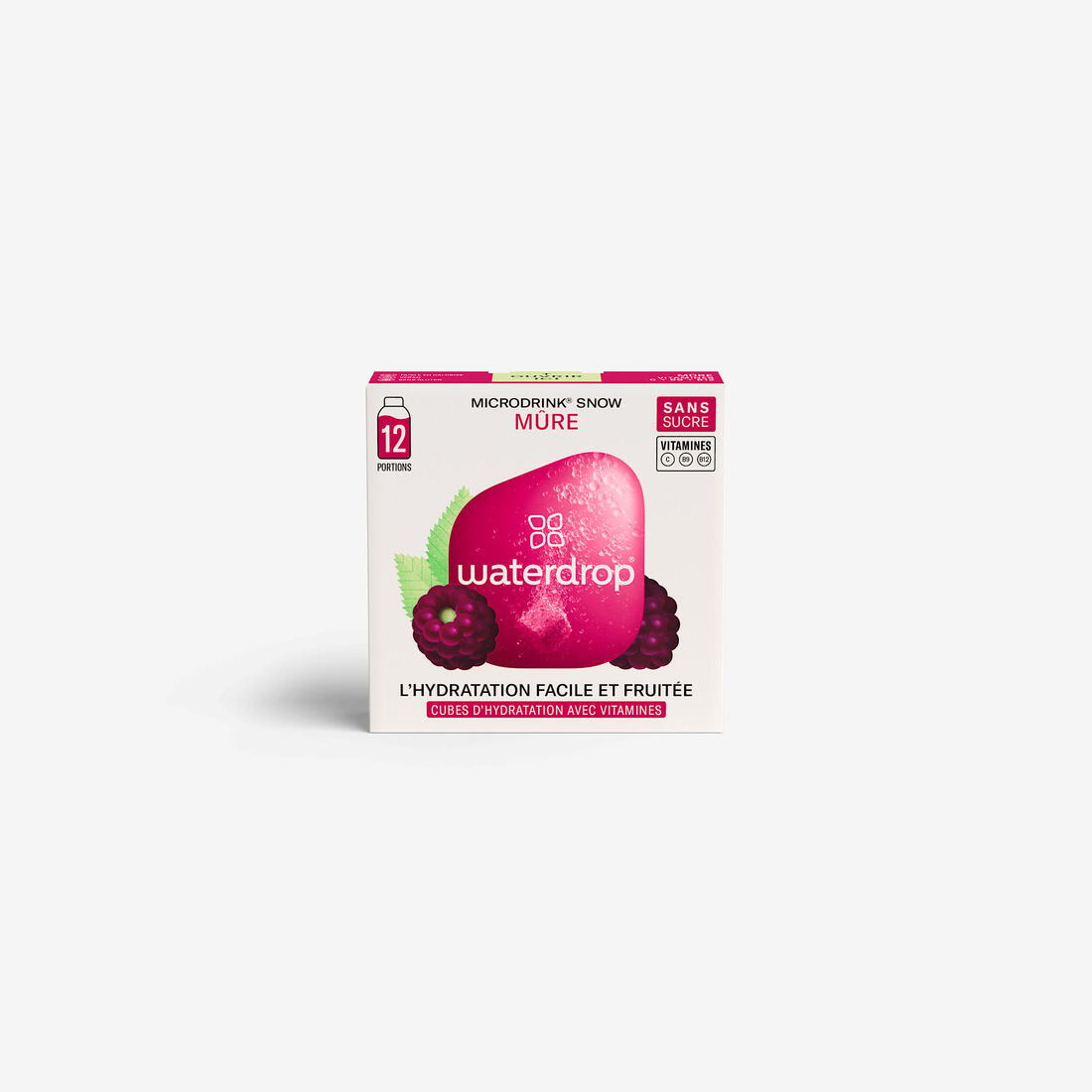 Cubes à diluer extraits naturels mûre, microdrink 12x500ml