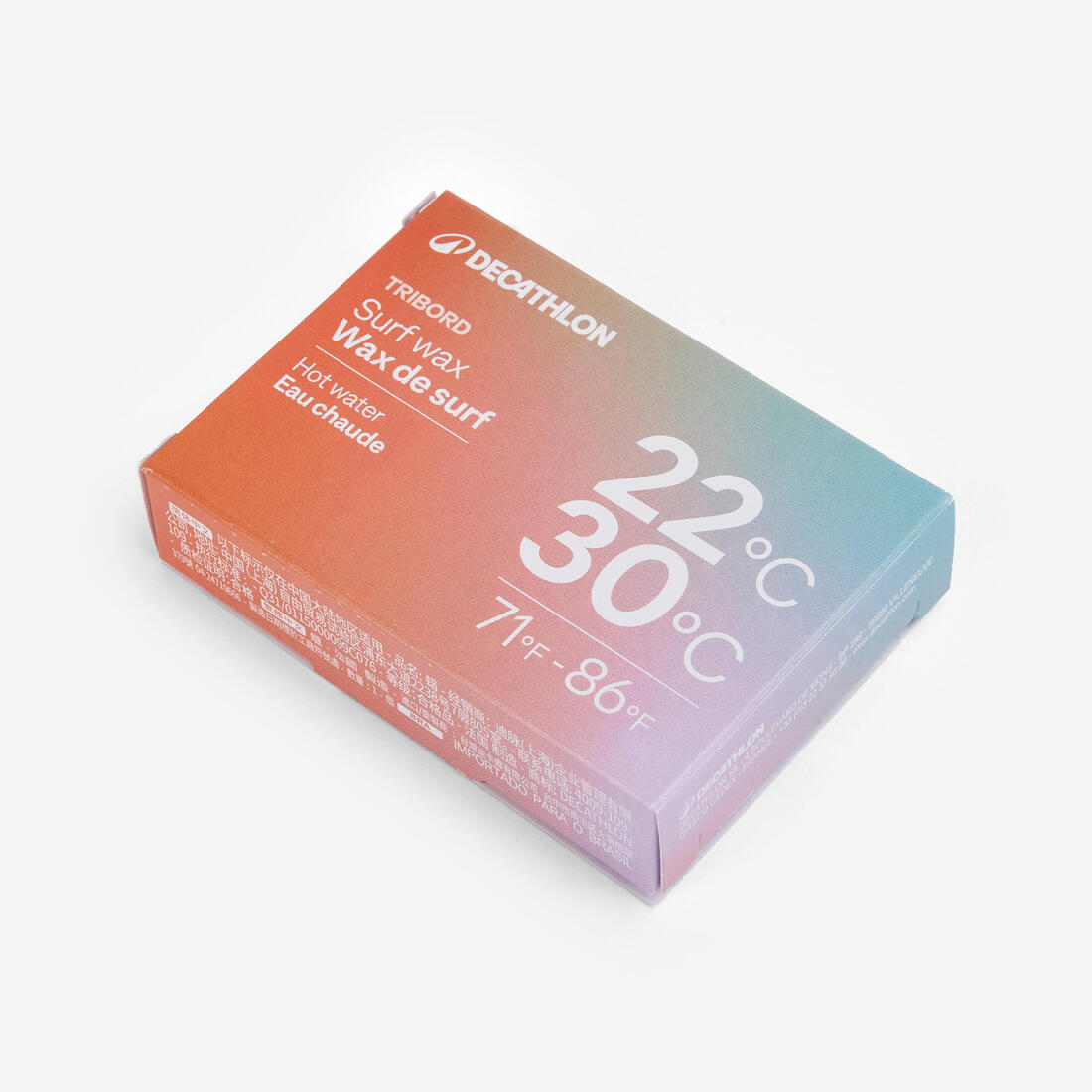 Surf wax d'origine naturelle pour  eau chaude de 22 à 30 °c.