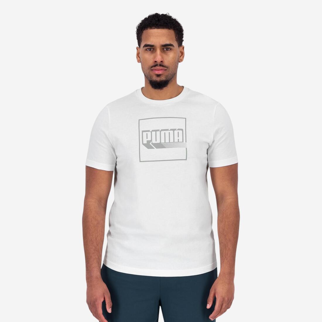 T-shirt imprimé imprimé Puma homme - blanc
