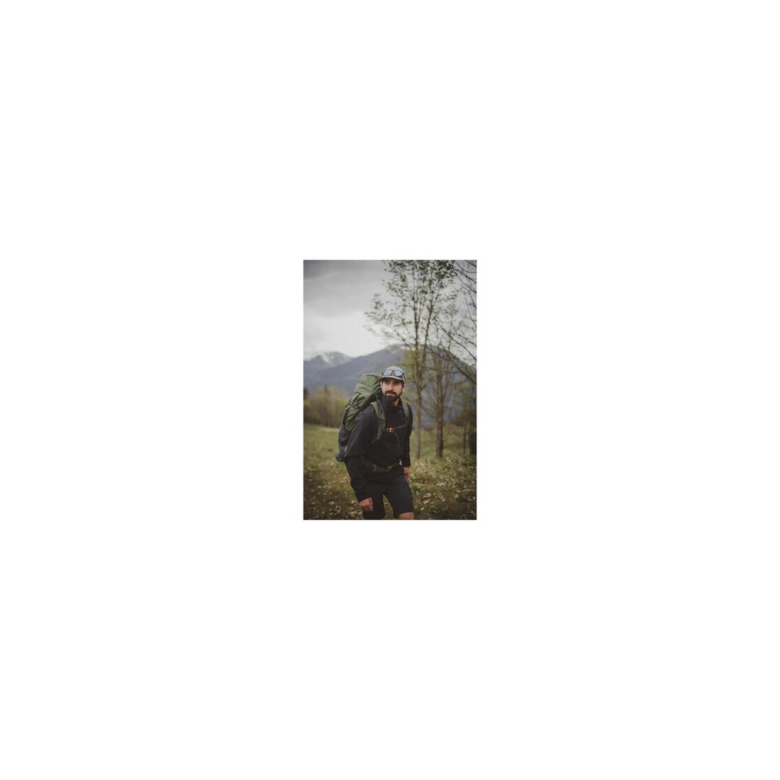 Veste de trek coupe-vent softshell homme MT100 khaki