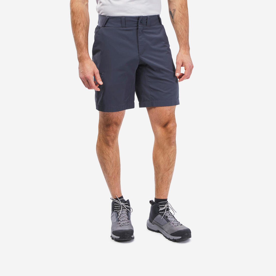 Short de randonnée - MH100 - Homme – gris ardoise