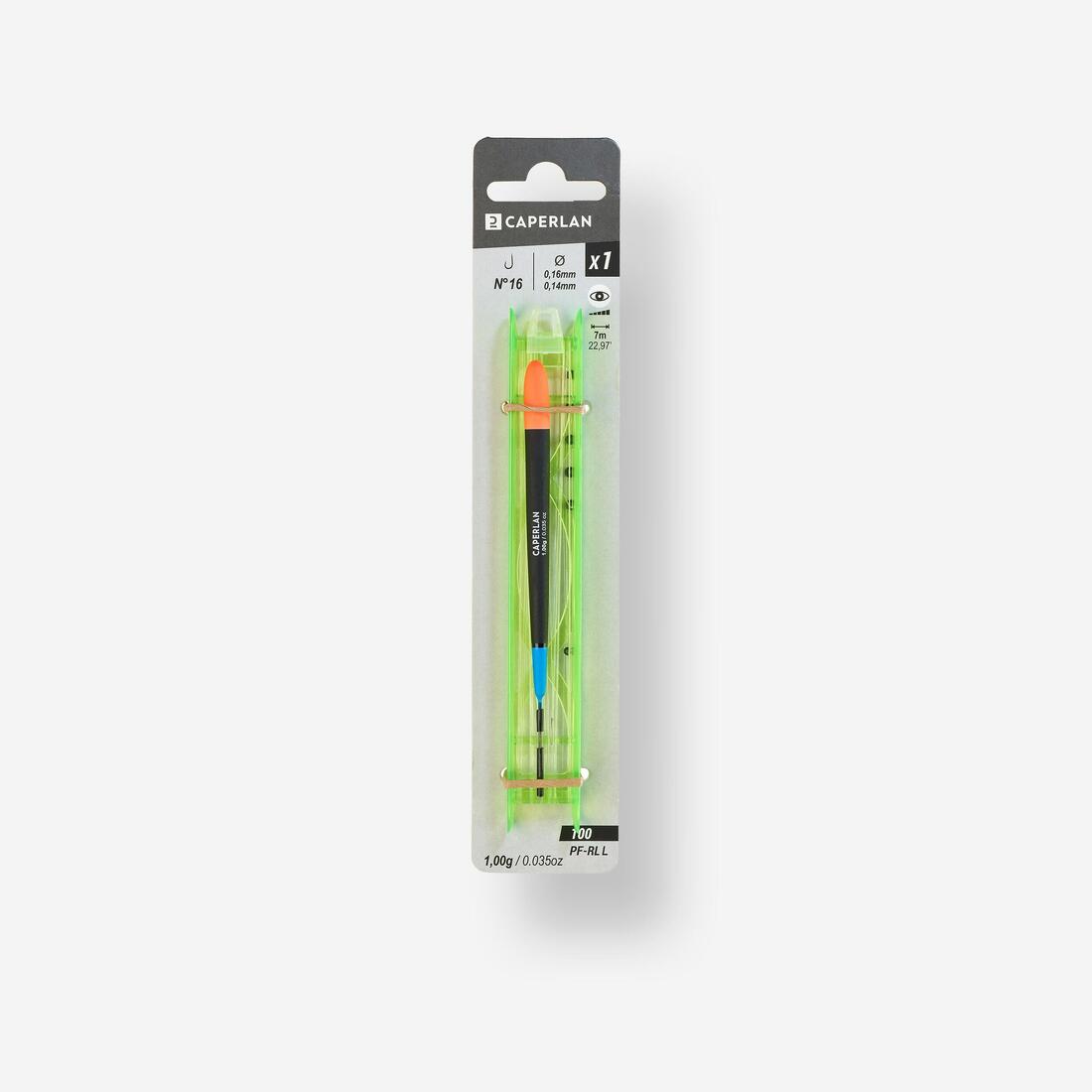 Ligne montee pour la peche au coup en etang pf-rl100 l 1g