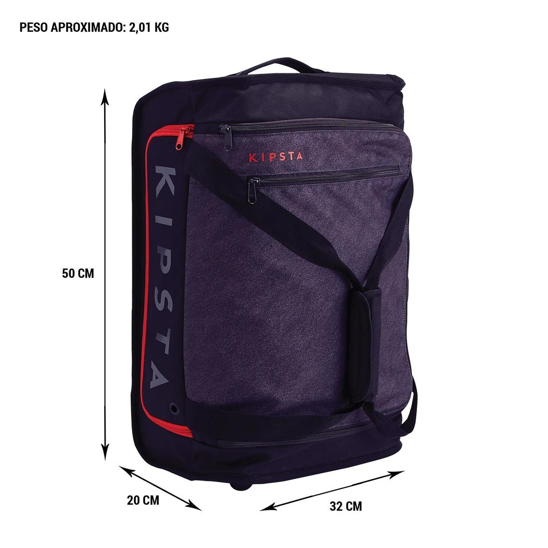 Valise 30L à roulettes - sac de voyage transport cabine - ESSENTIAL noire