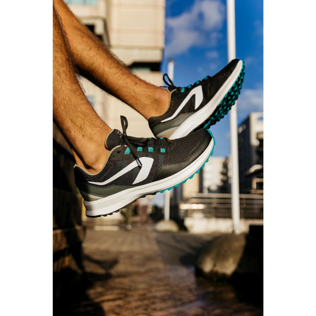 CHAUSSURE DE RUNNING HOMME RUN ACTIVE GRIP GREEN