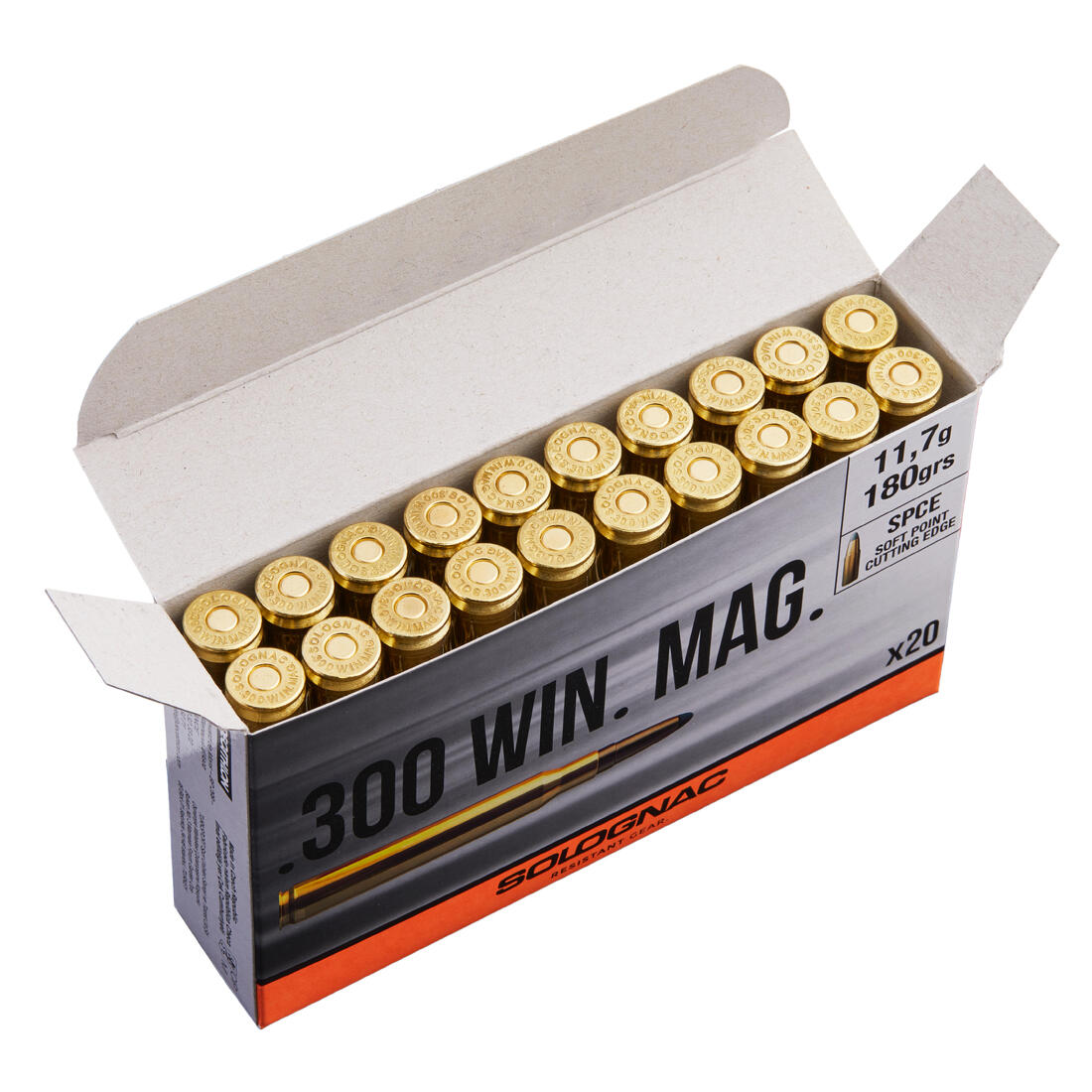 Balle 300 WINCHESTER MAGNUM 11,7G/180GRS X20
