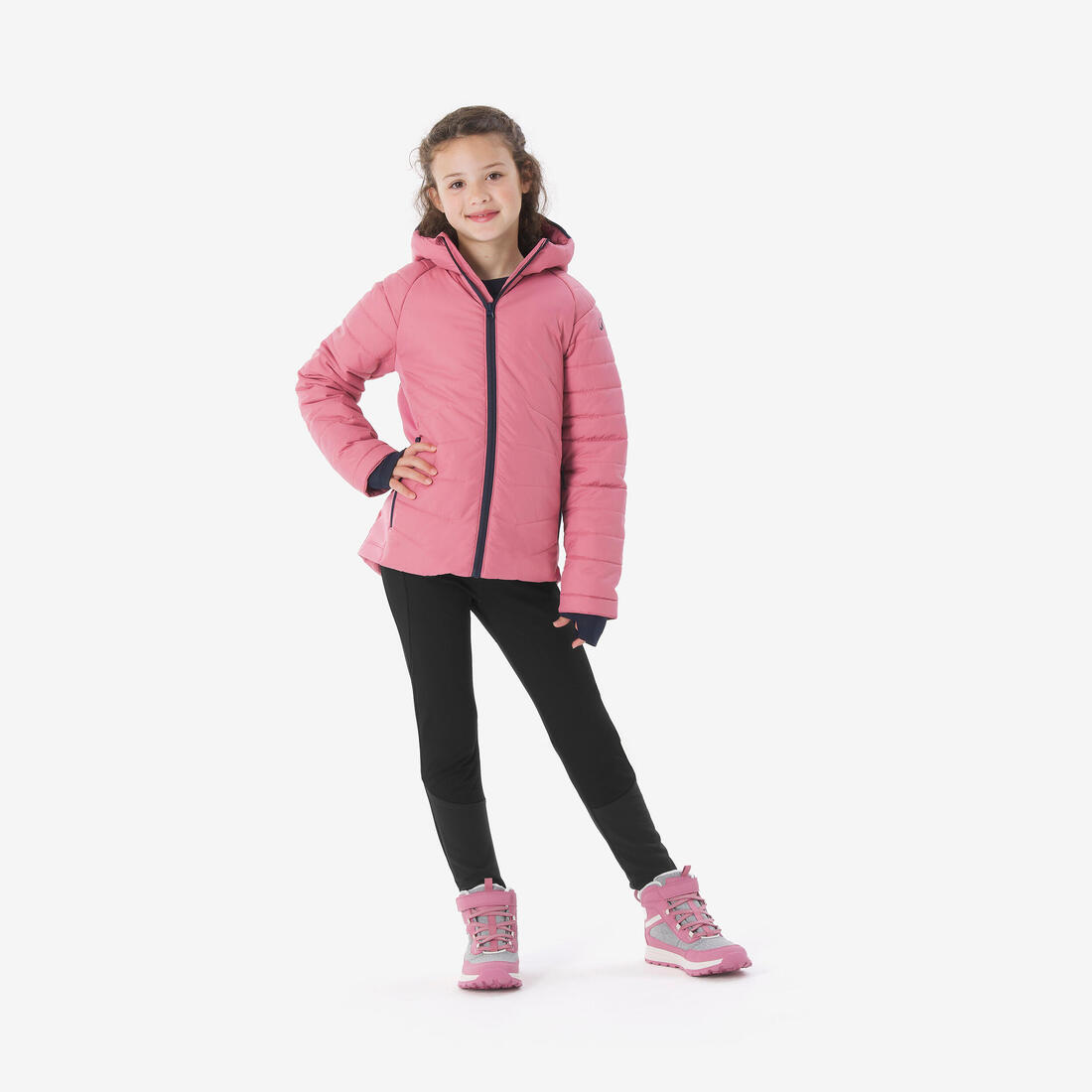 Doudoune de randonnée chaude enfant 7-15 ans, MH 500