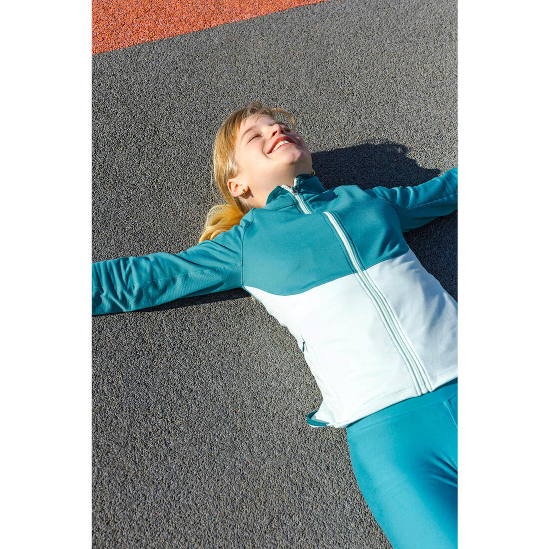 Veste de sport cintrée fille, vnoir