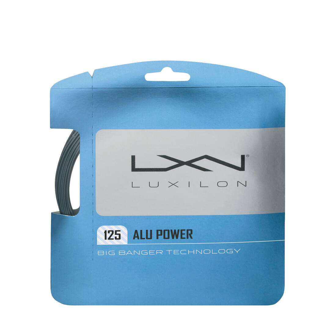 Cordage de tennis monofilament Luxilon big banger alu power 1,25mm gris