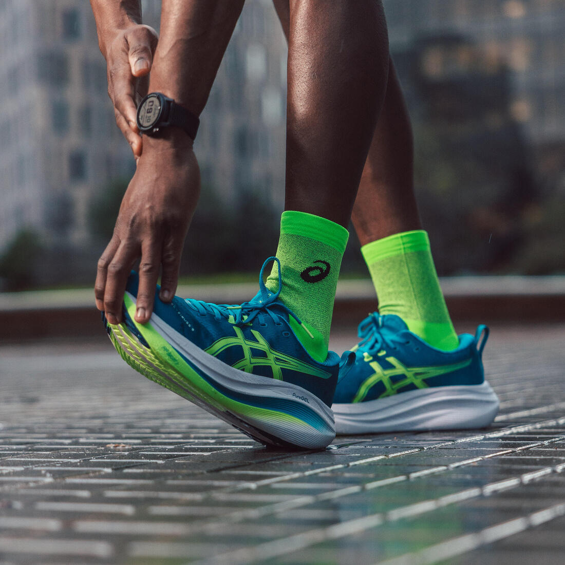 Chaussures de running homme, Asics Gel Ziruss 9 Bleu et